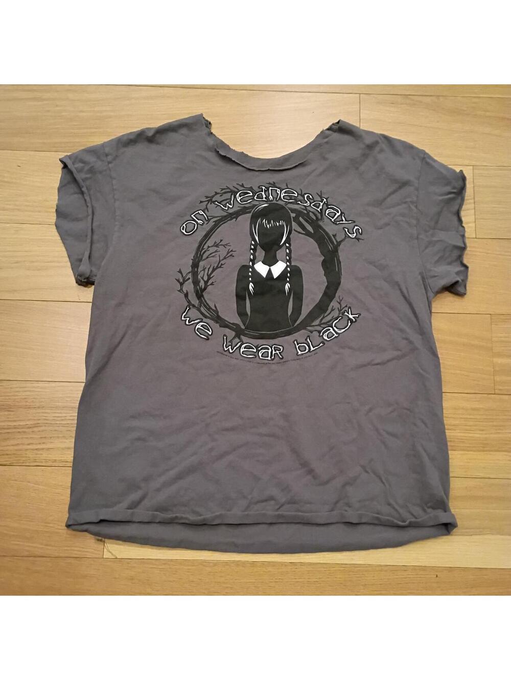 Wednesday Addams grey t-shirt #addamsfamily #goth #dark